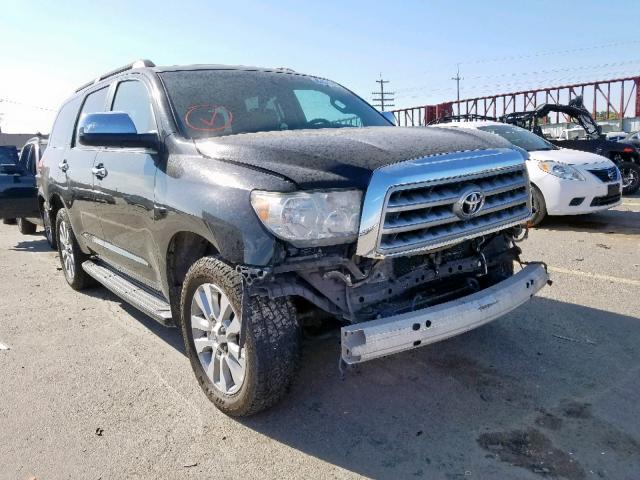 5TDKY5G13CS042662 - 2012 TOYOTA SEQUOIA LI BLACK photo 1