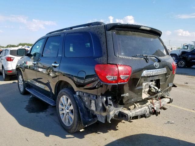 5TDKY5G13CS042662 - 2012 TOYOTA SEQUOIA LI BLACK photo 3