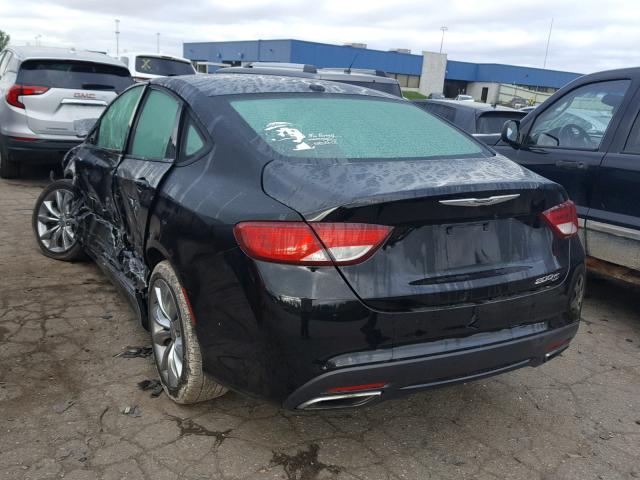 1C3CCCBB9FN717775 - 2015 CHRYSLER 200 S BLACK photo 3