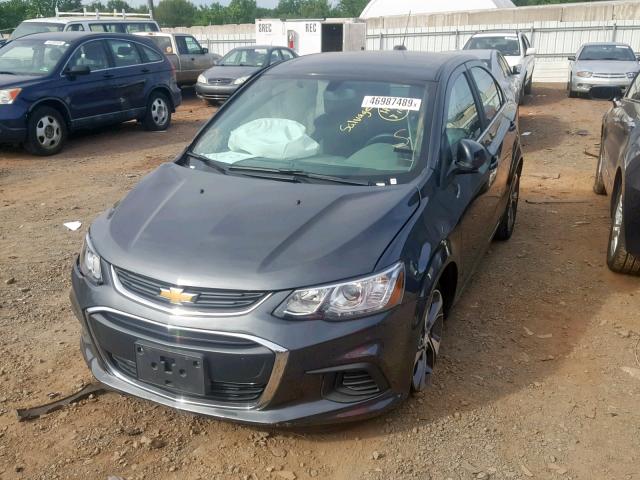 1G1JF5SB3K4124119 - 2019 CHEVROLET SONIC PREM GRAY photo 2