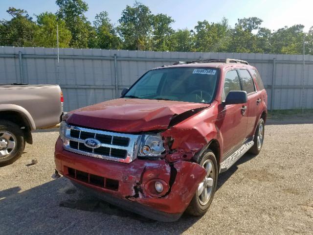 1FMCU0DG5CKA41592 - 2012 FORD ESCAPE XLT RED photo 2