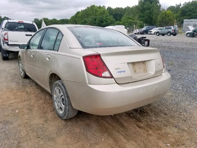 1G8AJ52FX4Z211069 - 2004 SATURN ION LEVEL GOLD photo 3