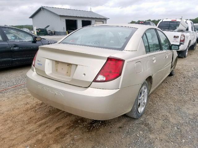 1G8AJ52FX4Z211069 - 2004 SATURN ION LEVEL GOLD photo 4
