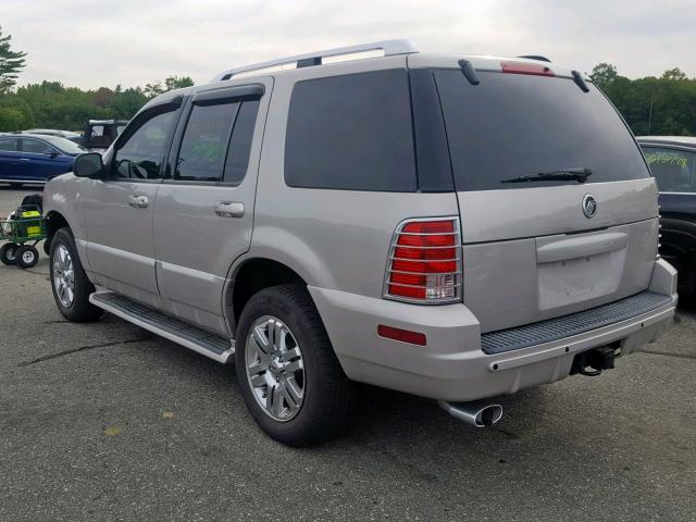 4M2DU86W74ZJ24360 - 2004 MERCURY MOUNTAINEE GRAY photo 3