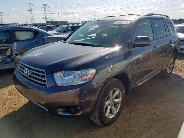 JTEDS41A182067339 - 2008 TOYOTA HIGHLANDER GRAY photo 2