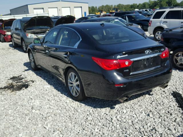 JN1CV7AR7GM253083 - 2016 INFINITI Q50 BASE BLACK photo 3