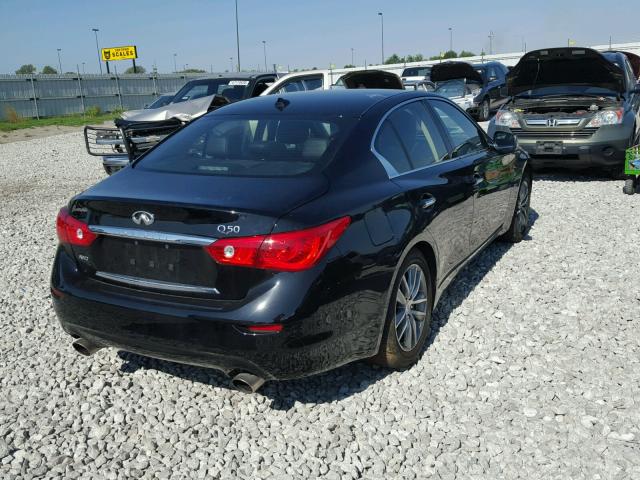 JN1CV7AR7GM253083 - 2016 INFINITI Q50 BASE BLACK photo 4