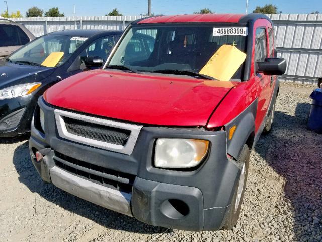 5J6YH18665L007853 - 2005 HONDA ELEMENT EX RED photo 2