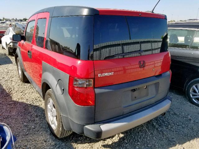 5J6YH18665L007853 - 2005 HONDA ELEMENT EX RED photo 3