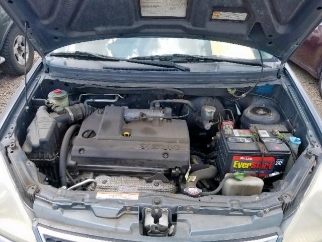 JS2RC62H465352343 - 2006 SUZUKI AERIO GRAY photo 7