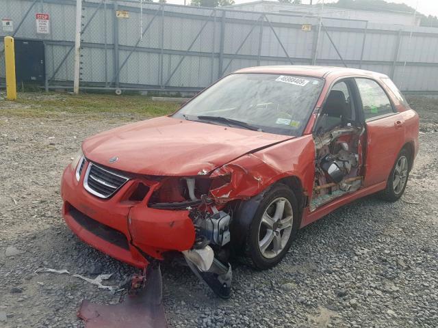 JF4GG61635H058315 - 2005 SAAB 9-2 LINEAR RED photo 2