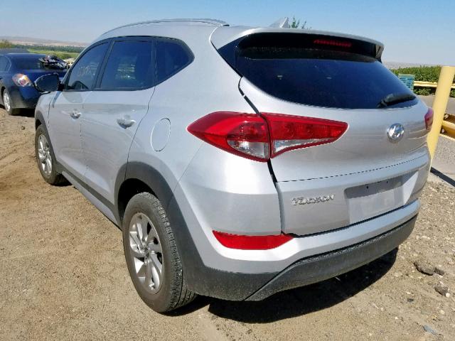 KM8J33A44HU526730 - 2017 HYUNDAI TUCSON LIM SILVER photo 3