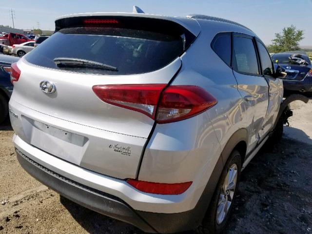 KM8J33A44HU526730 - 2017 HYUNDAI TUCSON LIM SILVER photo 4