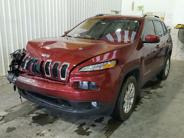 1C4PJMCS0FW709503 - 2015 JEEP CHEROKEE L BURGUNDY photo 2