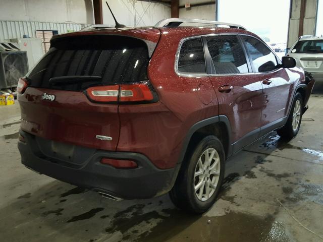 1C4PJMCS0FW709503 - 2015 JEEP CHEROKEE L BURGUNDY photo 4