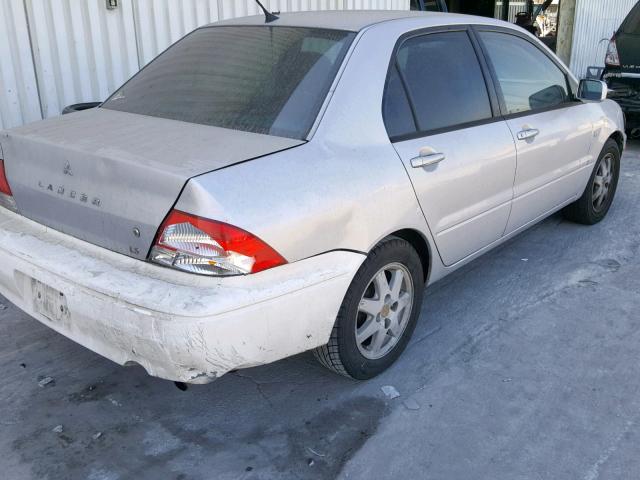 JA3AJ36E92U065803 - 2002 MITSUBISHI LANCER LS SILVER photo 4