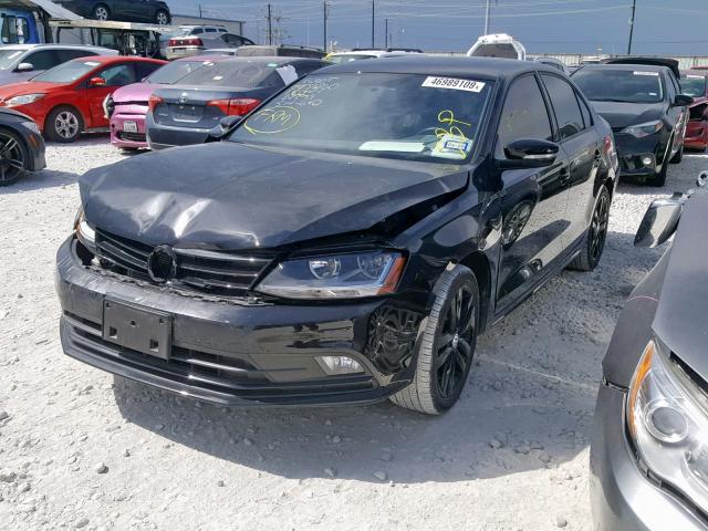 3VWD17AJ2JM249751 - 2018 VOLKSWAGEN JETTA SPOR BLACK photo 2