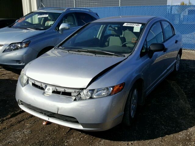 1HGFA16306L808159 - 2006 HONDA CIVIC DX V SILVER photo 2