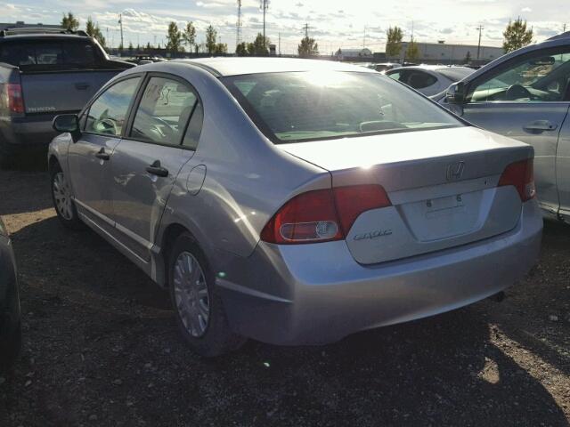 1HGFA16306L808159 - 2006 HONDA CIVIC DX V SILVER photo 3