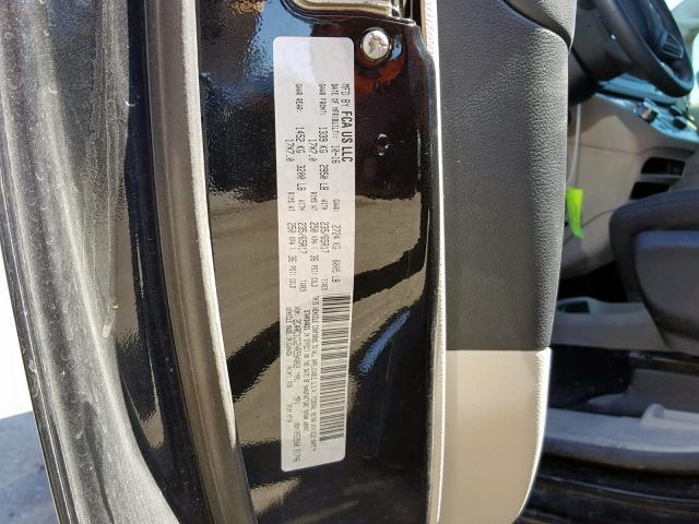 2C4RC1CG2HR594069 - 2017 CHRYSLER PACIFICA L BLACK photo 10