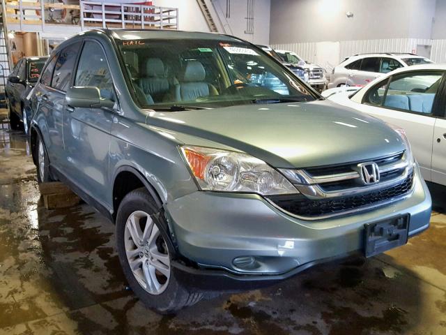 5J6RE4H7XAL005573 - 2010 HONDA CR-V EXL GREEN photo 1