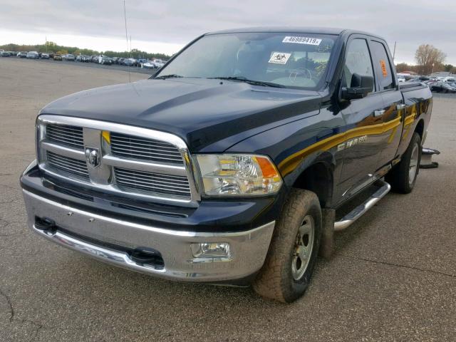 1C6RD7GT4CS126379 - 2012 DODGE RAM 1500 S BLACK photo 2