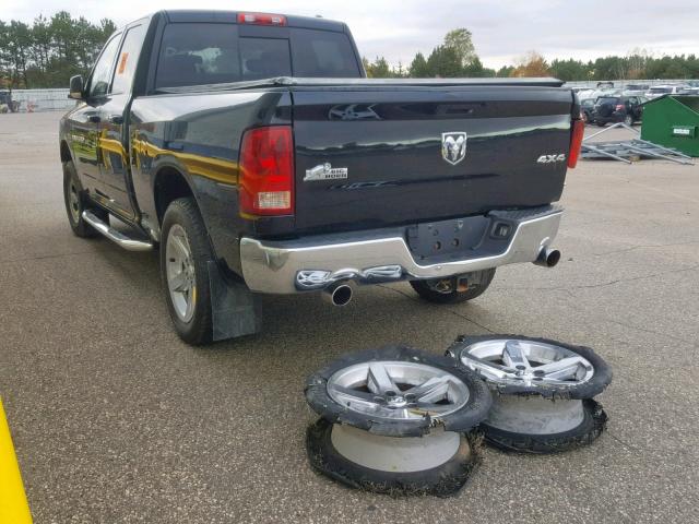 1C6RD7GT4CS126379 - 2012 DODGE RAM 1500 S BLACK photo 3