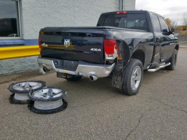 1C6RD7GT4CS126379 - 2012 DODGE RAM 1500 S BLACK photo 4