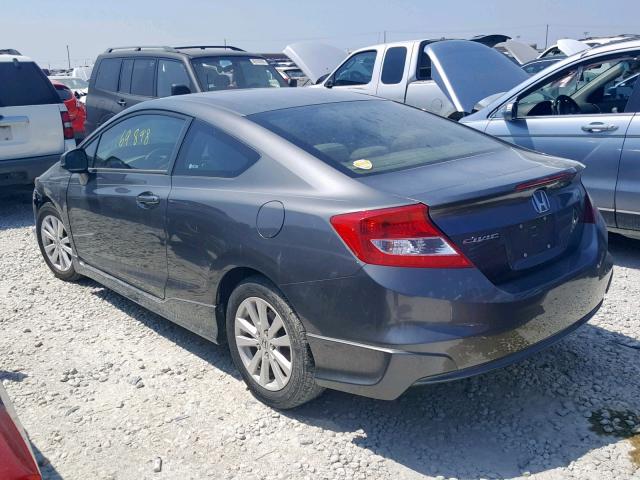 2HGFG3B83CH537876 - 2012 HONDA CIVIC EX GRAY photo 3