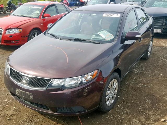 KNAFU4A22A5826727 - 2010 KIA FORTE EX PURPLE photo 2