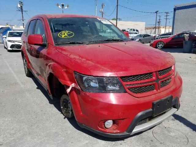 3C4PDDEG8KT764572 - 2019 DODGE JOURNEY GT RED photo 1