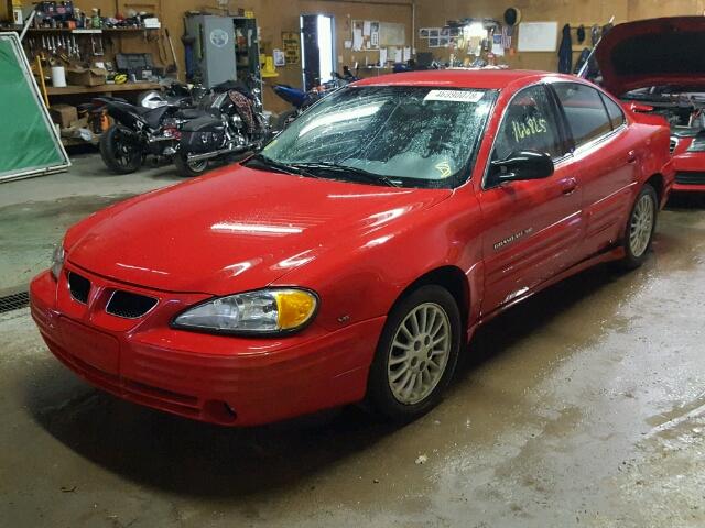 1G2NE52E7XC521761 - 1999 PONTIAC GRAND AM S წითელი ფოტო 2
