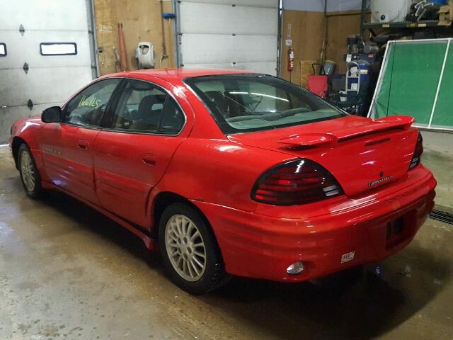 1G2NE52E7XC521761 - 1999 PONTIAC GRAND AM S წითელი ფოტო 3