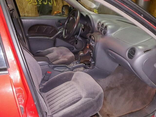 1G2NE52E7XC521761 - 1999 PONTIAC GRAND AM S წითელი ფოტო 5