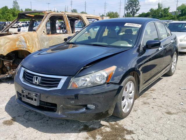 1HGCP3F85AA031507 - 2010 HONDA ACCORD EXL BLACK photo 2