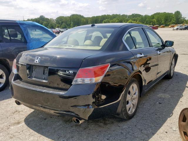 1HGCP3F85AA031507 - 2010 HONDA ACCORD EXL BLACK photo 4