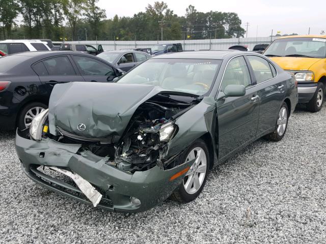 JTHBA30G365170139 - 2006 LEXUS ES 330 GREEN photo 2