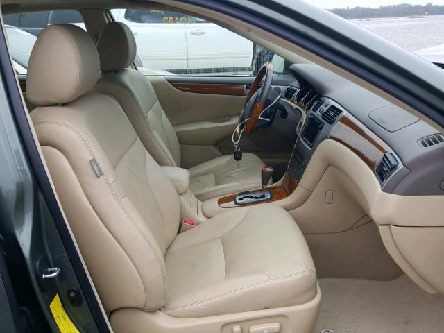 JTHBA30G365170139 - 2006 LEXUS ES 330 GREEN photo 5