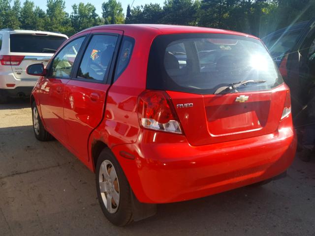 KL1TD66656B525012 - 2006 CHEVROLET AVEO BASE Qırmızı foto 3