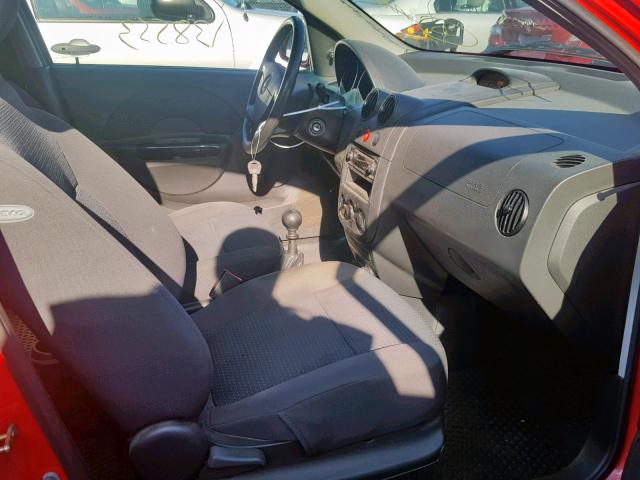 KL1TD66656B525012 - 2006 CHEVROLET AVEO BASE Qırmızı foto 5