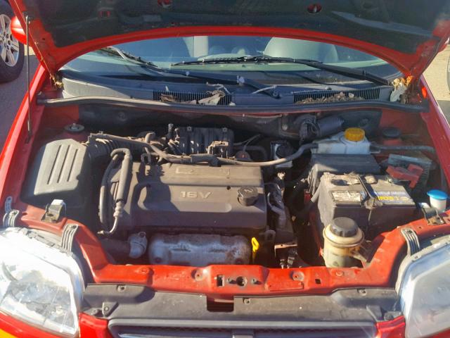 KL1TD66656B525012 - 2006 CHEVROLET AVEO BASE Qırmızı foto 7