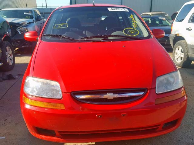 KL1TD66656B525012 - 2006 CHEVROLET AVEO BASE Qırmızı foto 9