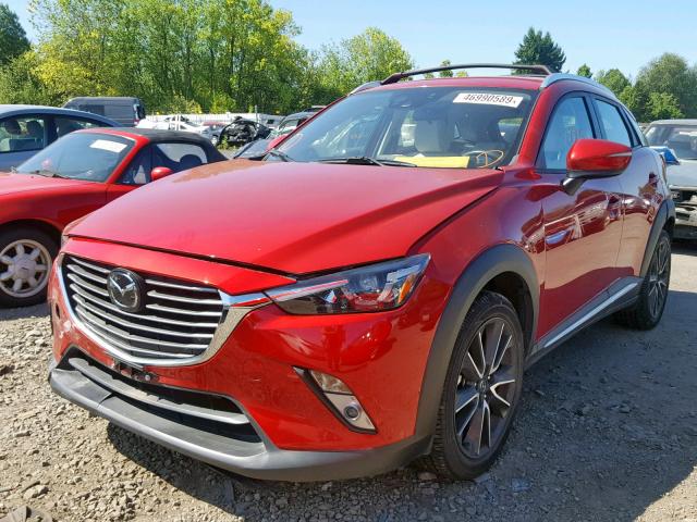 JM1DKBD72G0113053 - 2016 MAZDA CX-3 GRAND RED photo 2