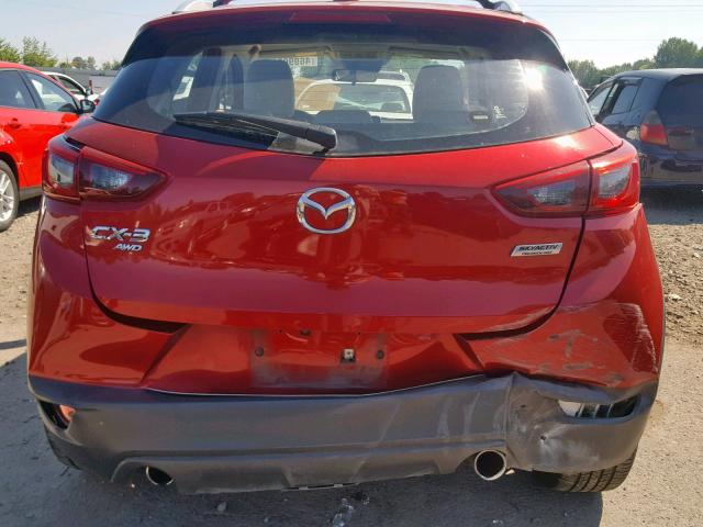 JM1DKBD72G0113053 - 2016 MAZDA CX-3 GRAND RED photo 9