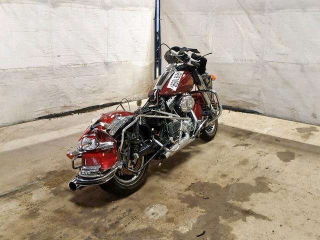 1HD1FF419AB653066 - 2010 HARLEY-DAVIDSON FLHTC MAROON photo 4