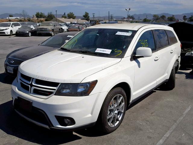 3C4PDDEG0KT764596 - 2019 DODGE JOURNEY GT WHITE photo 2