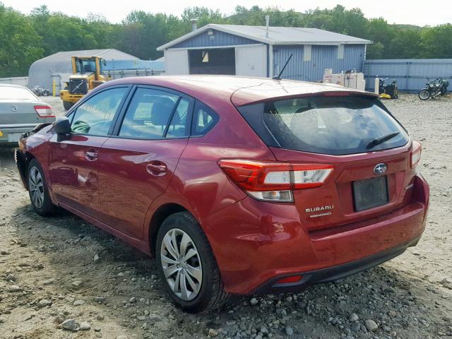 4S3GTAA69J3726468 - 2018 SUBARU IMPREZA BURGUNDY photo 3