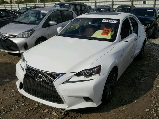 JTHBF1D28F5047747 - 2015 LEXUS IS 250 WHITE photo 2