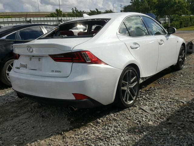 JTHBF1D28F5047747 - 2015 LEXUS IS 250 WHITE photo 4