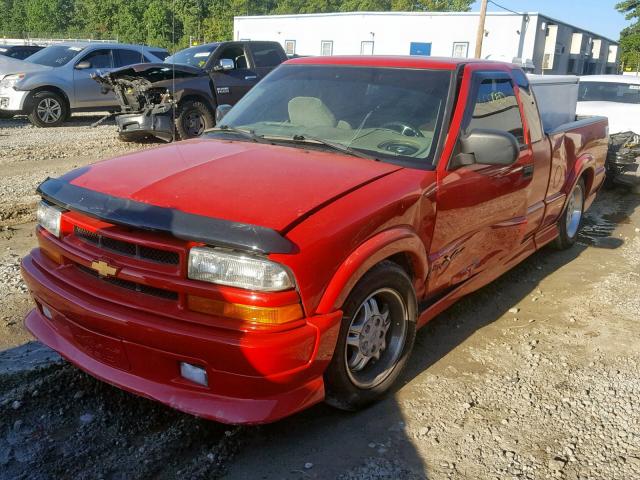1GCCS19W0Y8113903 - 2000 CHEVROLET S TRUCK S1 RED photo 2